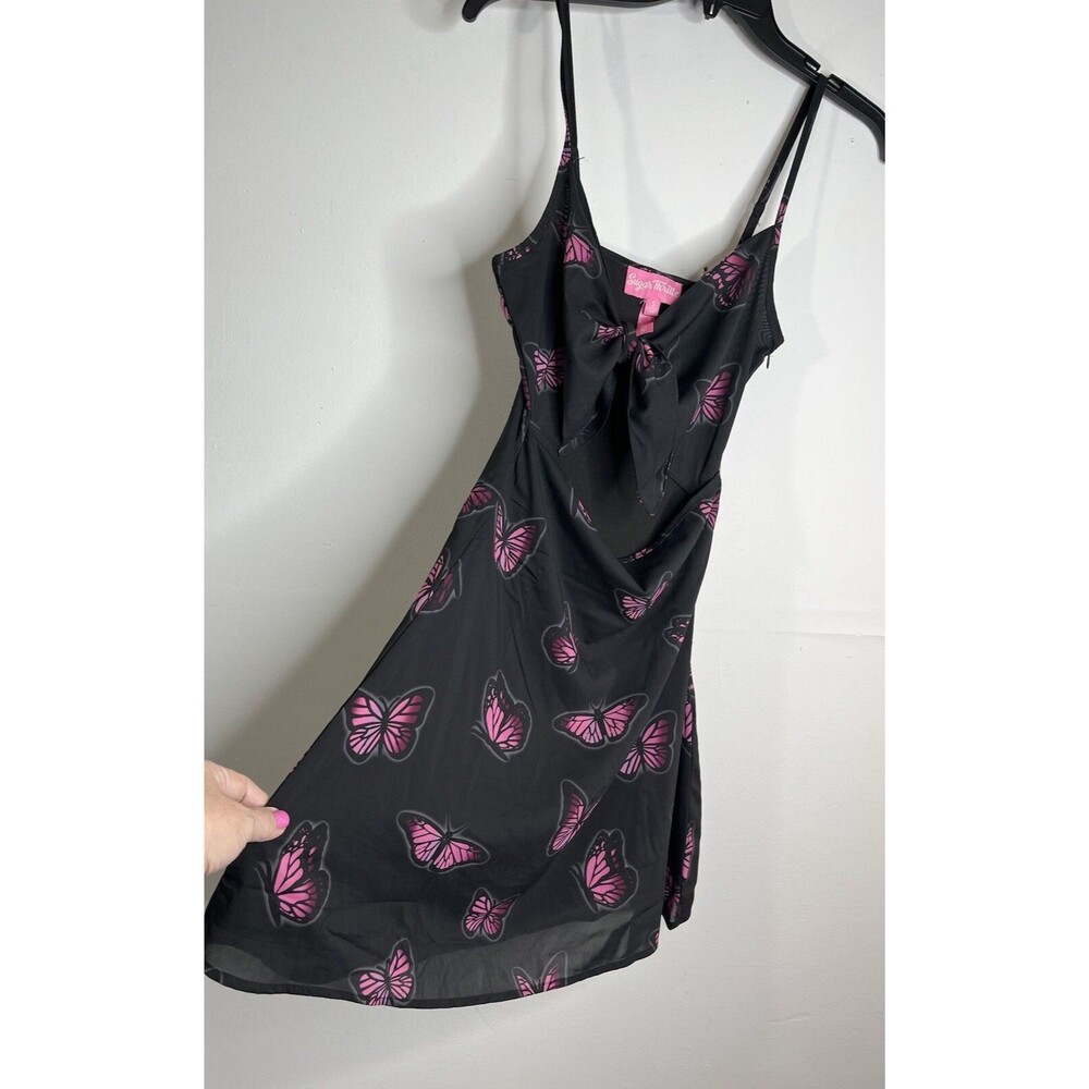 Sugar Thrillz Dolls Kill Butterfly Satin Feel Y2K Bratz Fairy Dress Garden